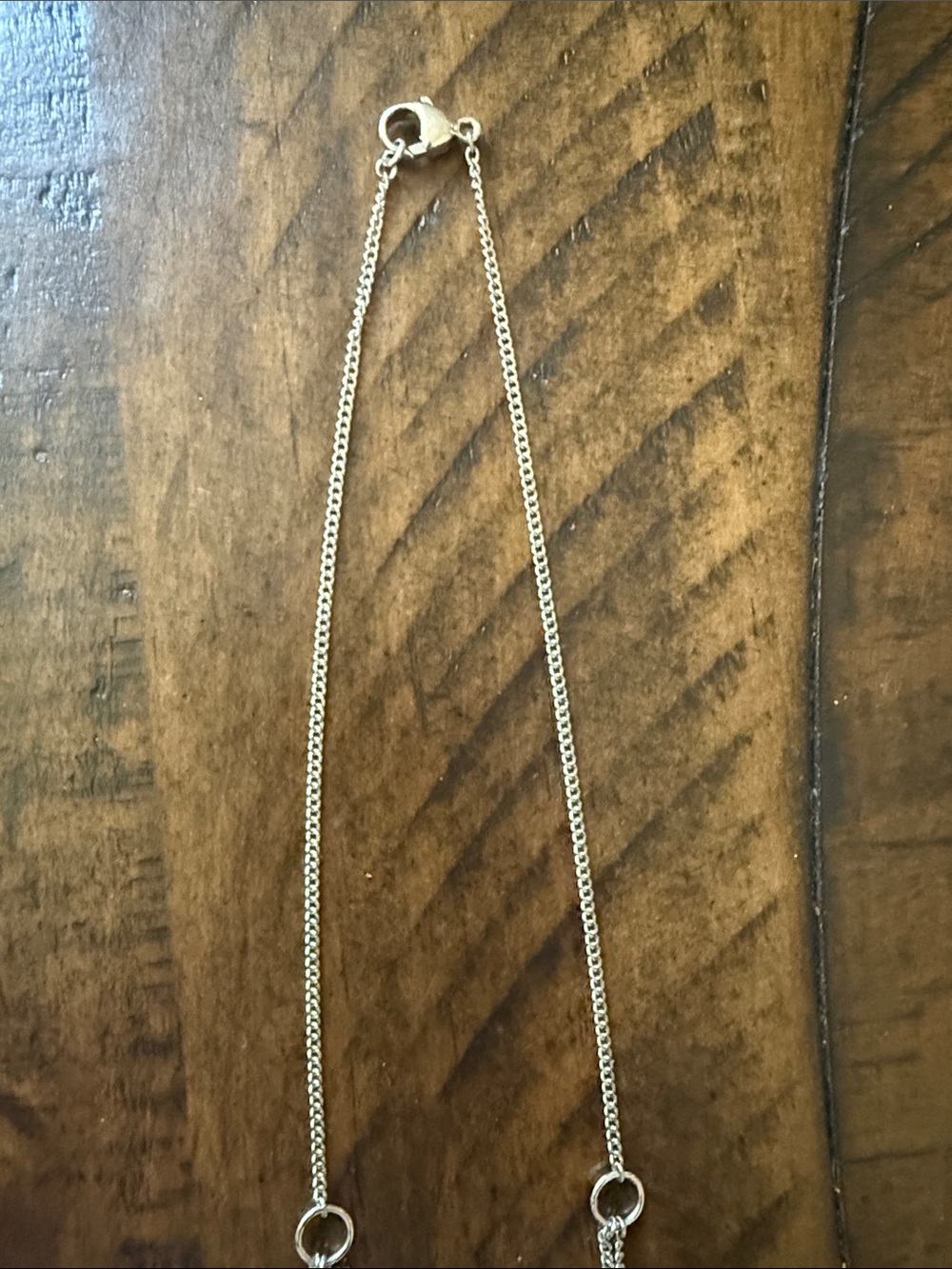 Sterling Silver Multi-Stone Layered Cross Pendant Necklace - Picture 8 of 10